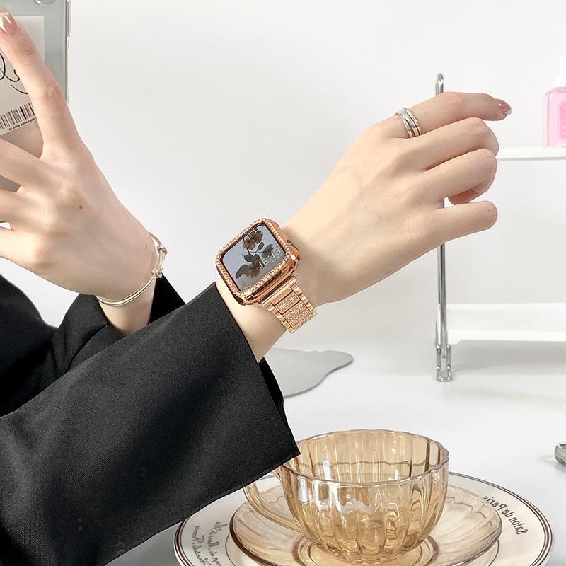 Three-plant Metal Diamond Strap