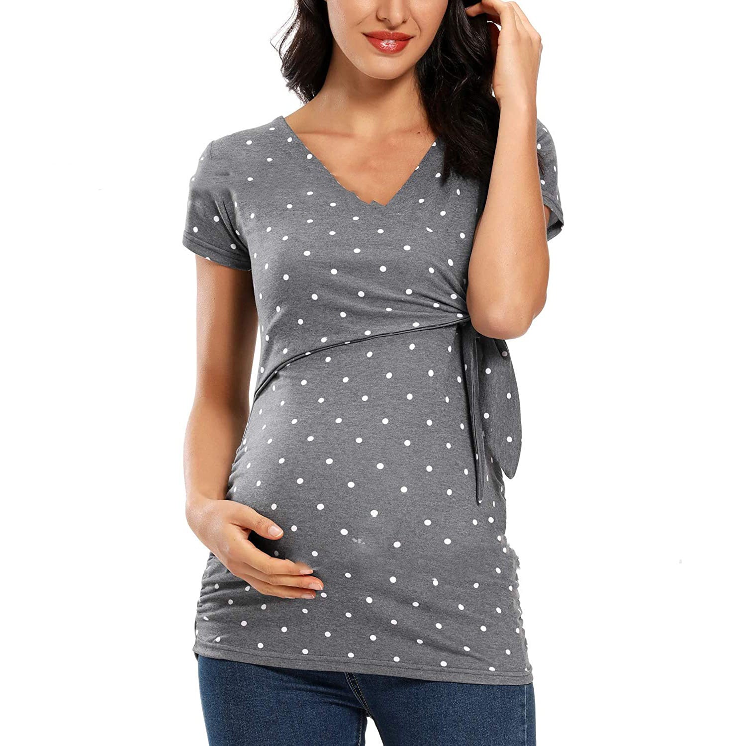 European And American Short-sleeved Maternity Wear