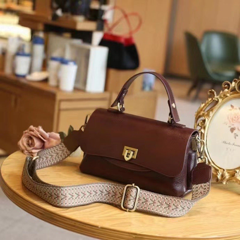 Women's Retro Fashion Multi-bag Leather Handbag