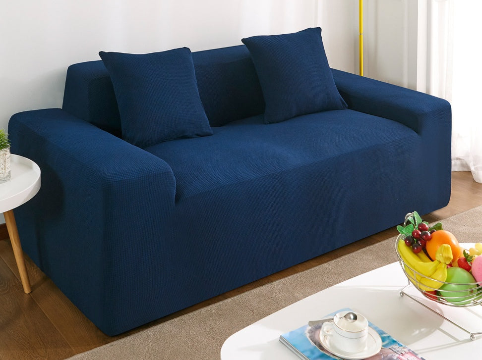 Waterproof Polar Fleece Solid Color Bomb Cover Sofa Slipcover Corner Case For Living Room 1 2 3 4 Seat