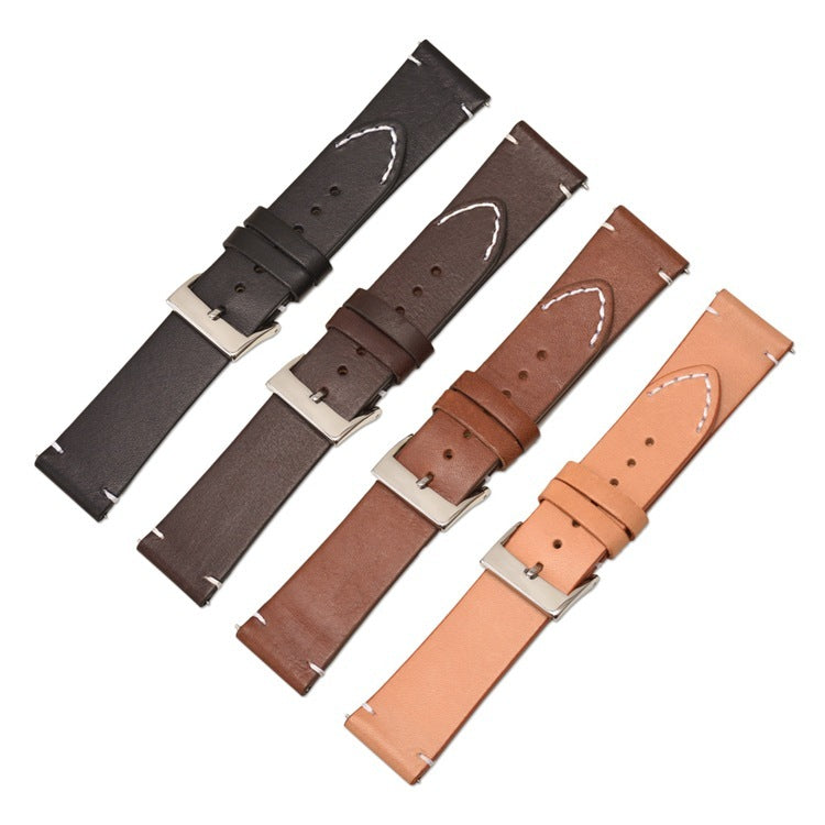 Literary Style Leather Strap Suitable For Samsung S3 Strap Quick Release Switch Ear Watch Strap