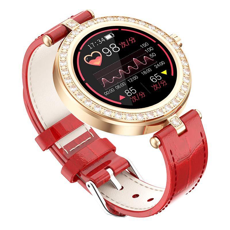 Waterproof Smart Watch, Heart Rate And Blood Pressure Monitoring, Exercise Pedometer And Sleep S28 Female Smart Bracelet