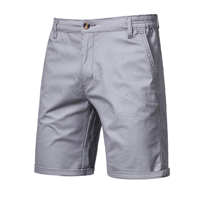 Men's Casual Solid Color Slim Fit Straight Shorts
