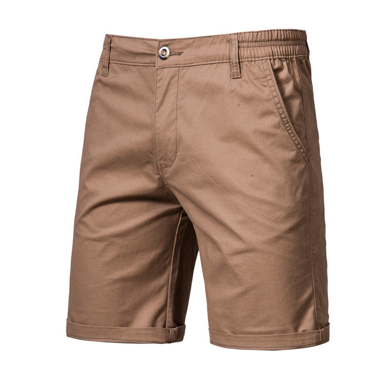 Men's Casual Solid Color Slim Fit Straight Shorts