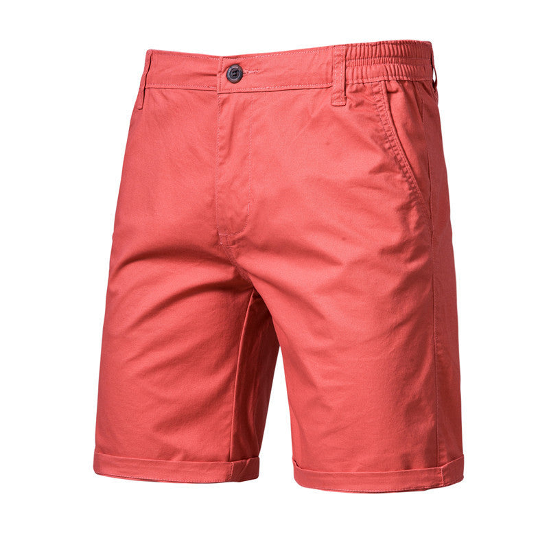 Men's Casual Solid Color Slim Fit Straight Shorts