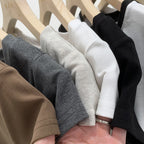 Sweet Cool Hot Girl Style Short-sleeved T-shirt Women's V-neck Shoulder Slim Fit Slimming