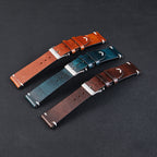 Six-color Retro Oil Wax Discoloration Leather Watch Strap