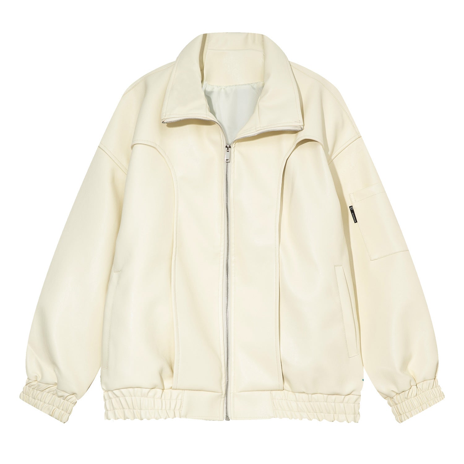 Winter Loose Simple Personality Handsome Trendy Leather Jacket Men