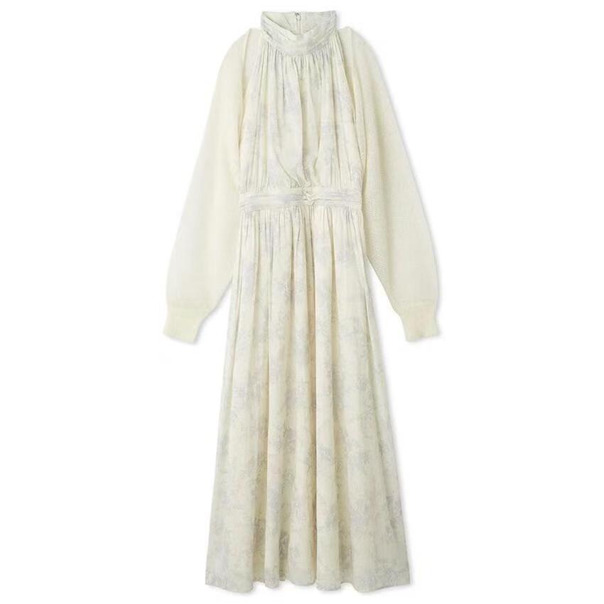 Retro Sleeveless Halter Fitted Waist Vest Dress