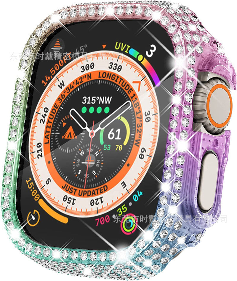 Full Diamond Cut-out Smart Watch Protective Case