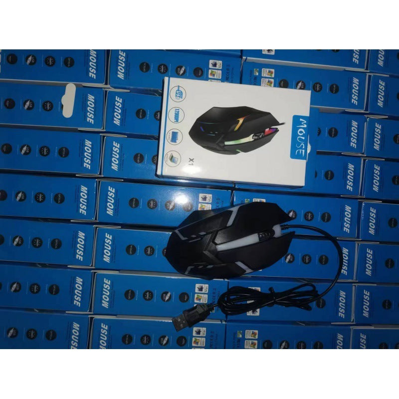 Neutral Wired Mouse Home Office Luminous Computer Mouse