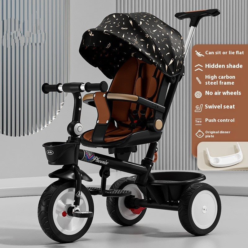 Tricycle Pedal Baby Car Children Lightweight Toy Trolley