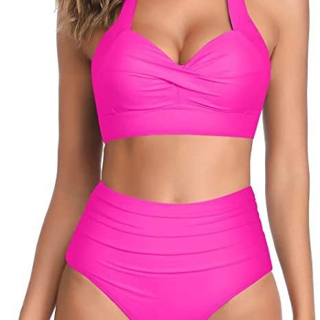 Split Bow Bikini Seaside Vacation Swimwear