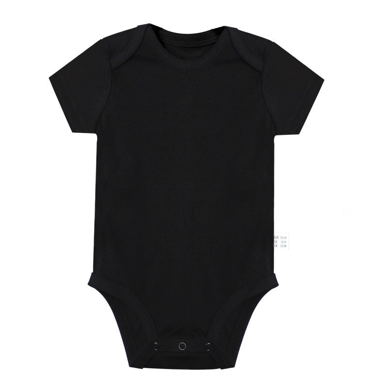 Romper Newborn Clothes 0-1 Years Old Solid Color Jumpsuit Male And Female Baby Baby Onesie