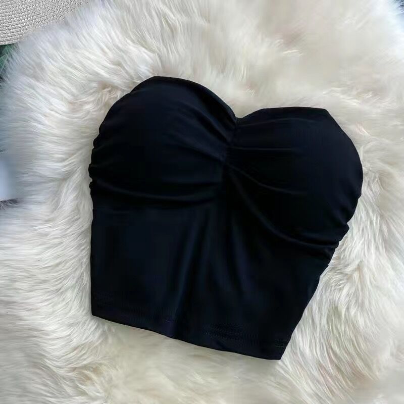 Outer Wear Wrapped Chest Strapless With Chest Pad Anti-exposure Inner Base Underwear