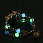 Fashion Creative Luminous Bead Metal Strap