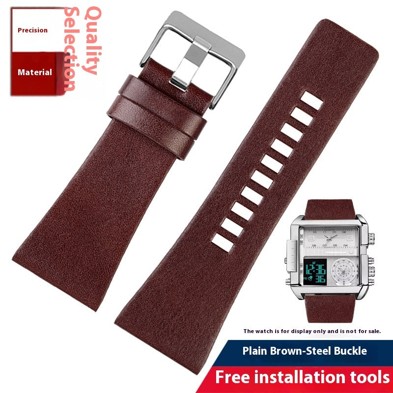 Suitable For Large Dial Leather Watch Strap