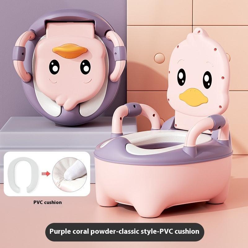 Upgraded Plus-sized Soft Cushion Infant Children Duck Toilet Home