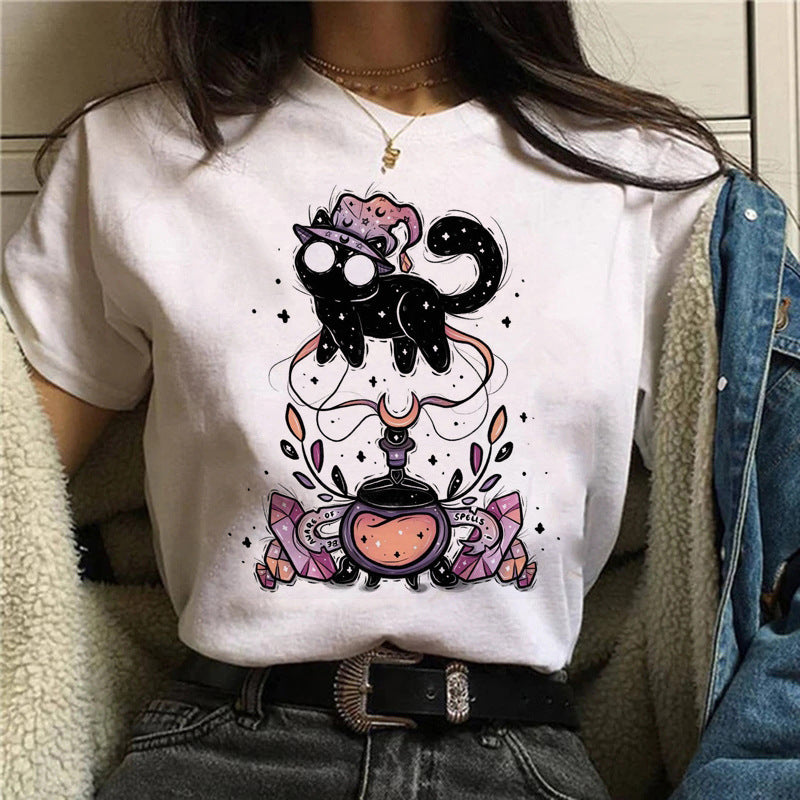 New Top Cute Cartoon Printed Casual T-shirt