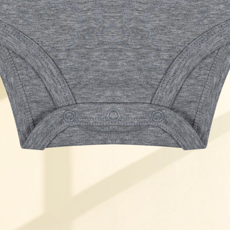 Romper Newborn Clothes 0-1 Years Old Solid Color Jumpsuit Male And Female Baby Baby Onesie