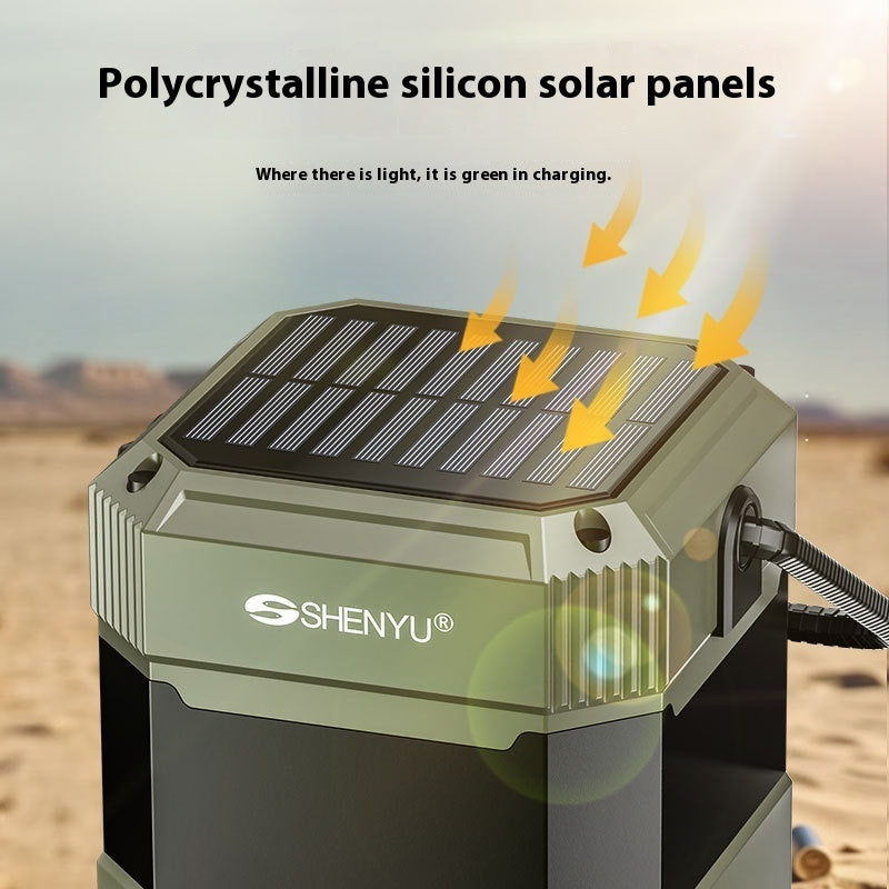 Hand Power Generation Solar Radio Bluetooth Speaker Camping Lantern