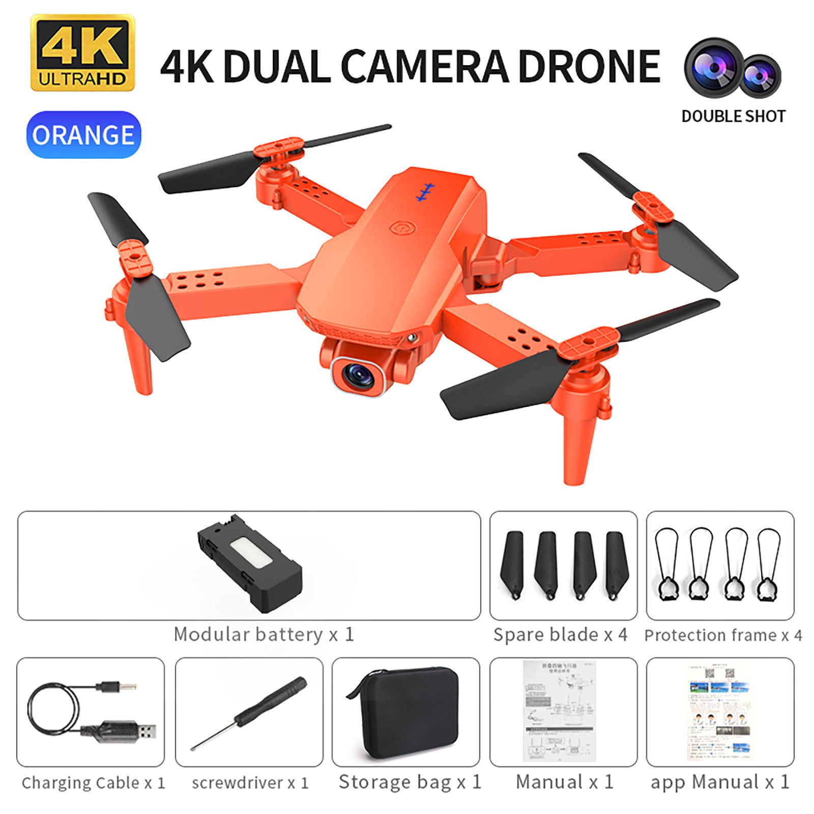K5 Mini Folding Four Axis HD Aerial Photography Drone