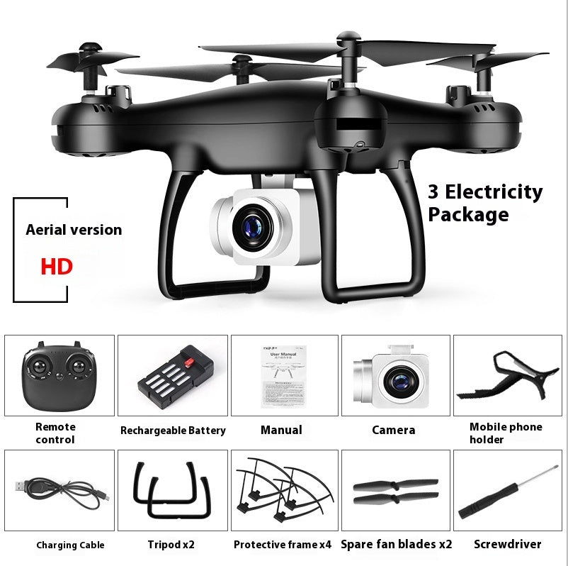 Cross-Border Drone Remote Control HD 4k Dual Lens Camera Long Endurance Helicopter Model Fixed Altitude