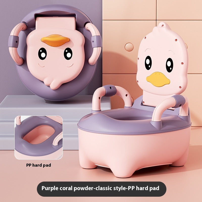 Upgraded Plus-sized Soft Cushion Infant Children Duck Toilet Home