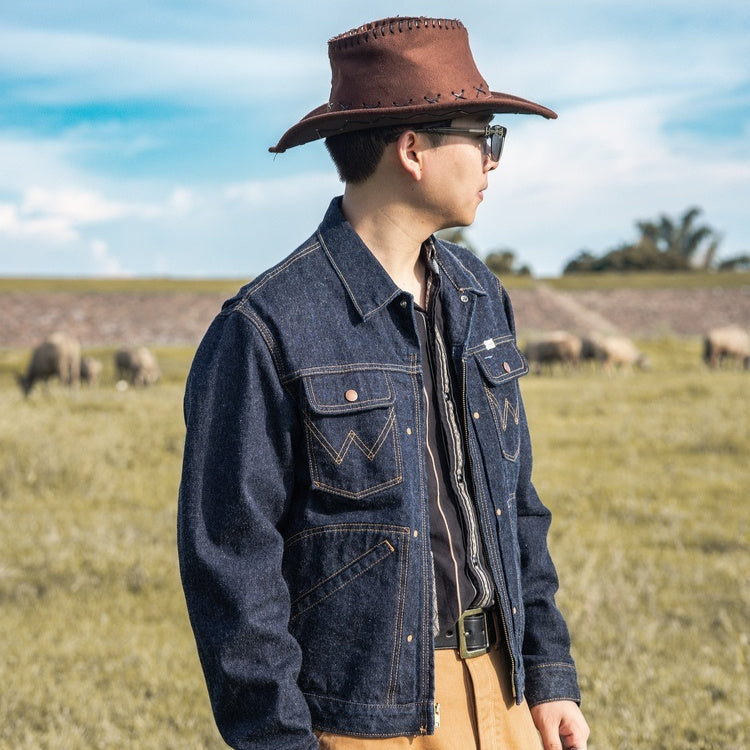 Denim Coat American Retro Jacket Men