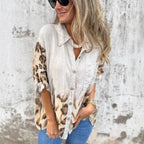Women's Printed Autumn Leisure Long Leopard-print Shirt