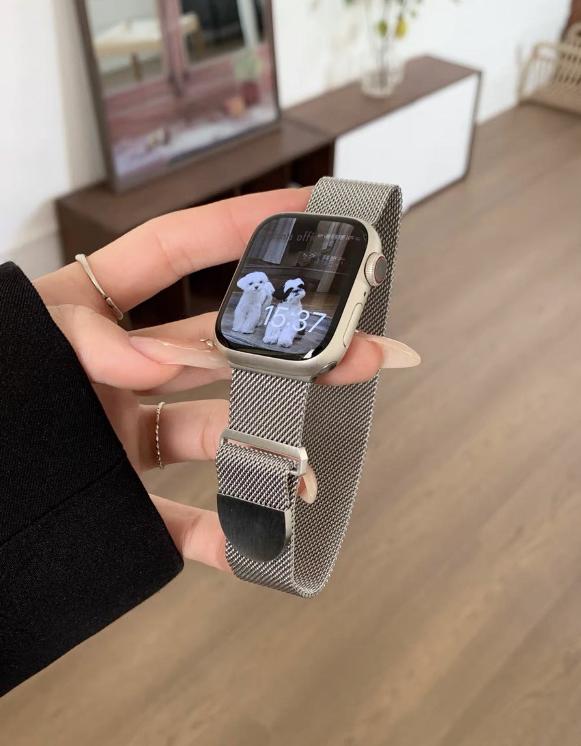 Round Tail Magnetic Milan Star Color Metal Strap