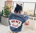 Retro All-match Loose Patch Denim Jacket