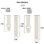 Woven Pattern Silicone Watch Strap
