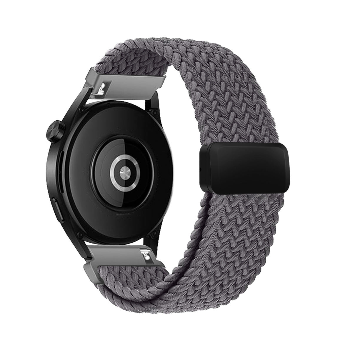 Metal Magnetic Buckle Nylon Braided Stretch Strap